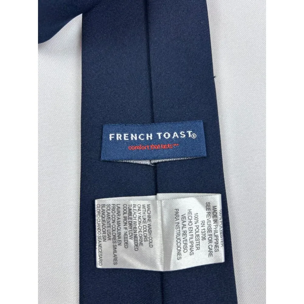 French Toast Boys Navy Blue Adjustable Pre-Tied School Uniform Neck Tie